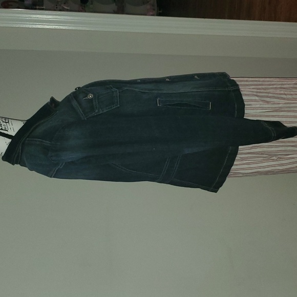 New Tommy Hilfiger Button Down Denim Jean Jacket - Picture 8 of 13